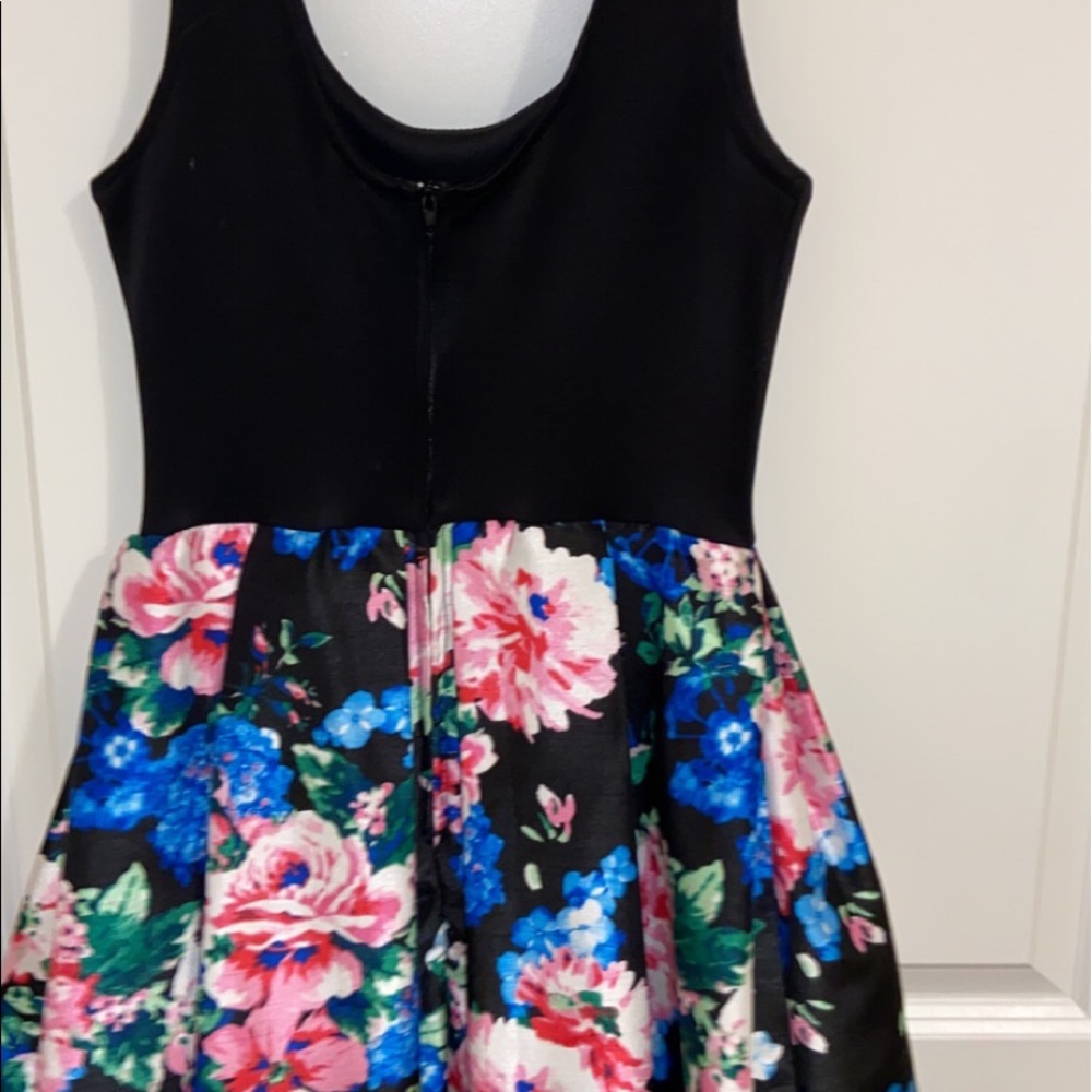 a printed pleated teeze me dress